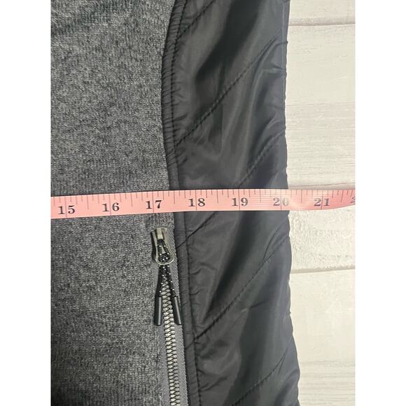 New Balance Womens Hooded Full Zip Hoodie Sweatshirt Gray Black Size Large - Picture 8 of 10